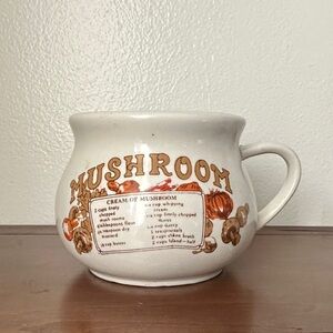Vintage Mushroom Soup Mug